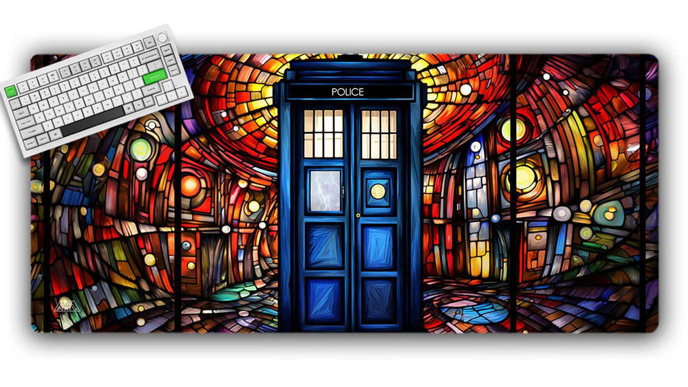Tardis Time Travel TCG Playmat or XL Desktop (ONLINE ORDER ONLY)