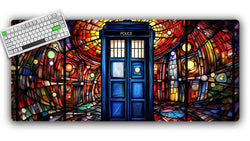 Tardis Time Travel TCG Playmat or XL Desktop (ONLINE ORDER ONLY)