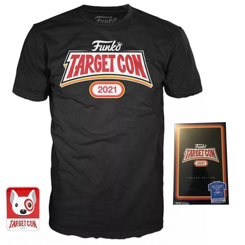 Target Con 2021 T-Shirt & Bullseye Pin (L, Sealed) - 2021 Target Con Exclusive (Online Order Only)