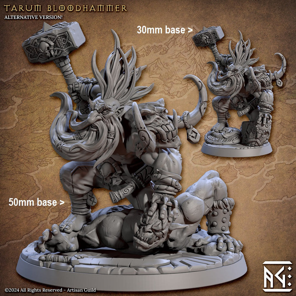 Tarum Bloodhammer (Male Dwarf Berserker) (Online Order Only)