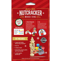 Nutcracker Mouse King Ornament Wood Paint Kit