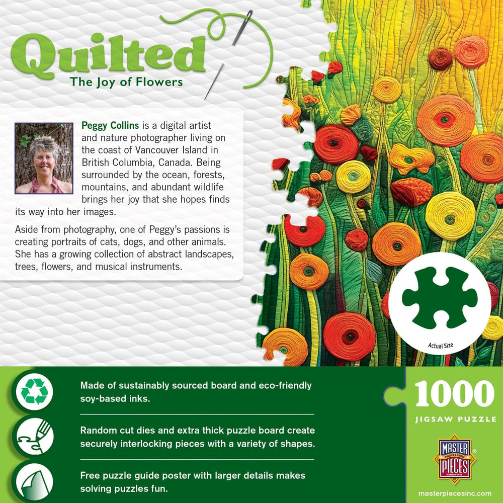 Quilted - The Joy of Flowers 1000 Piece Jigsaw Puzzle