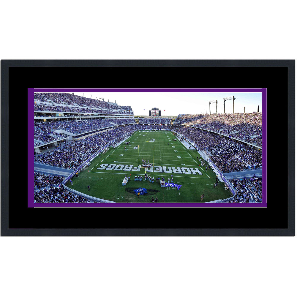 Framed Amon G. Carter Stadium TCU Horned Frogs 16x24 NCAA Football Photo Professionally Matted (ONLINE ORDER ONLY)