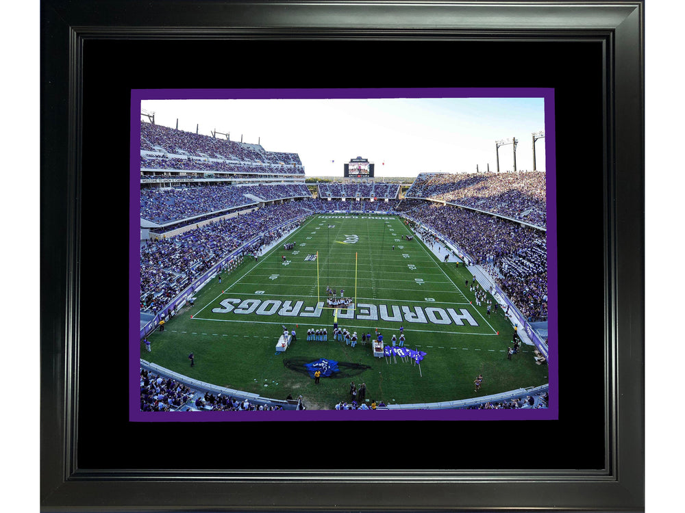 Framed Amon G. Carter Stadium TCU Horned Frogs 11"x14" NCAA Football Photo Professionally Matted (ONLINE ORDER ONLY)