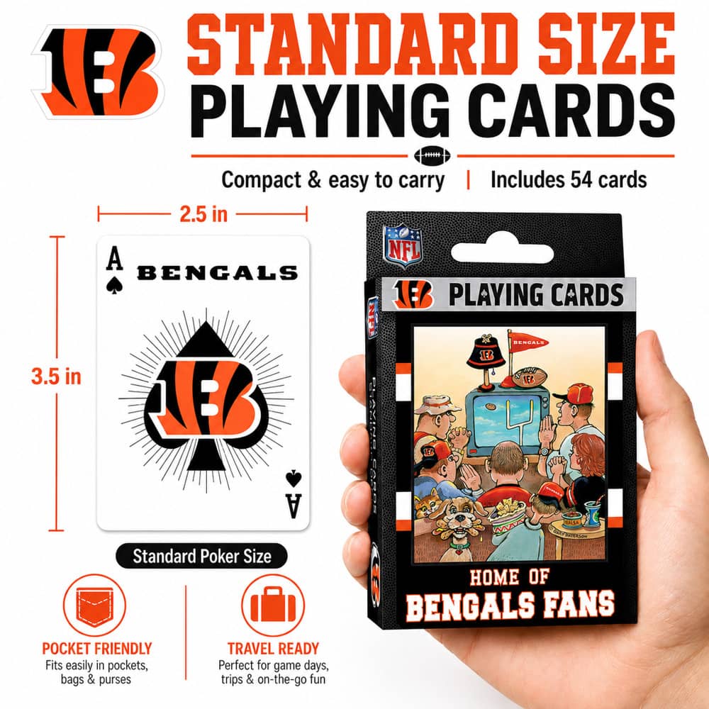 Cincinnati Bengals Fan Deck Playing Cards - 54 Card Deck