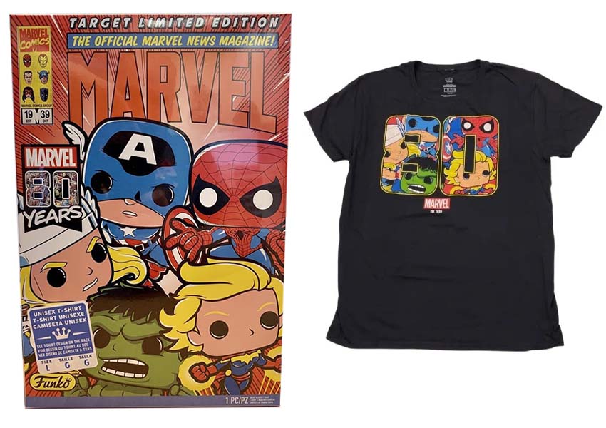 Pop Tees Marvel 80 Years (Size M) - Target Exclusive (Online Order Only)