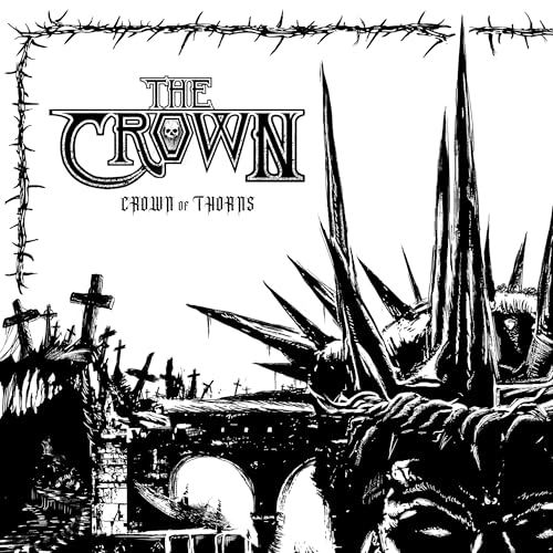 The Crown - Crown Of Thorns (Black & White Colored Vinyl) [Vinyl] (ONLINE ORDER ONLY)