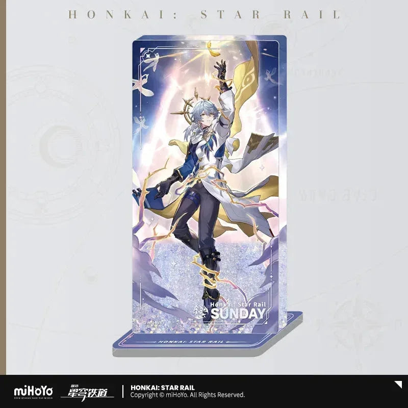 Honkai: Star Rail The Destruction Character Warp Artwork Acrylic Glitter Quicksand Stand Decoration