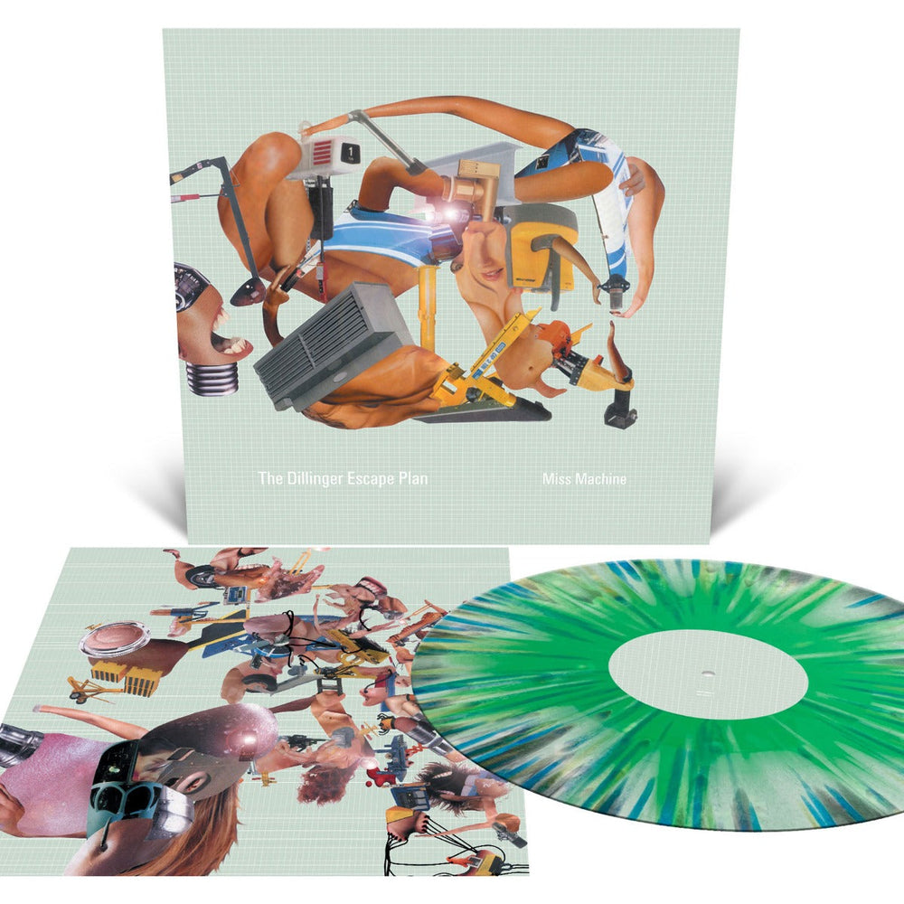 Miss Machine (Mint Green, White and Metallic Silver Tri Color Merge with Mustard, Cyan Blue and White Splatter) [Vinyl] (ONLINE ORDER ONLY)