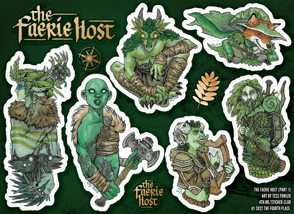 The Faerie Host Stickers (Part 1) (ONLINE ORDER ONLY)