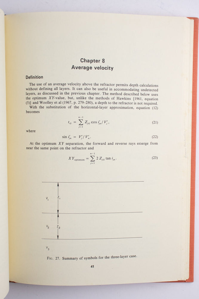 The Generalized Reciprocal Method of Seismic Refraction Interpretation (ONLINE ORDER ONLY)