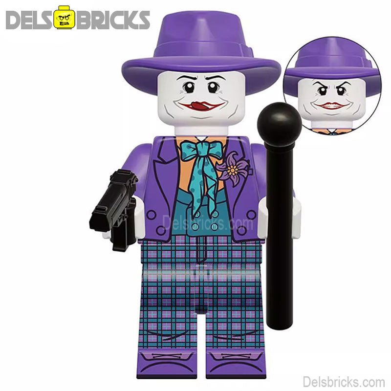 The Joker Jack Nicholson Batman Movie Lego Minifigures Custom Toys 10 (ONLINE ORDER ONLY)