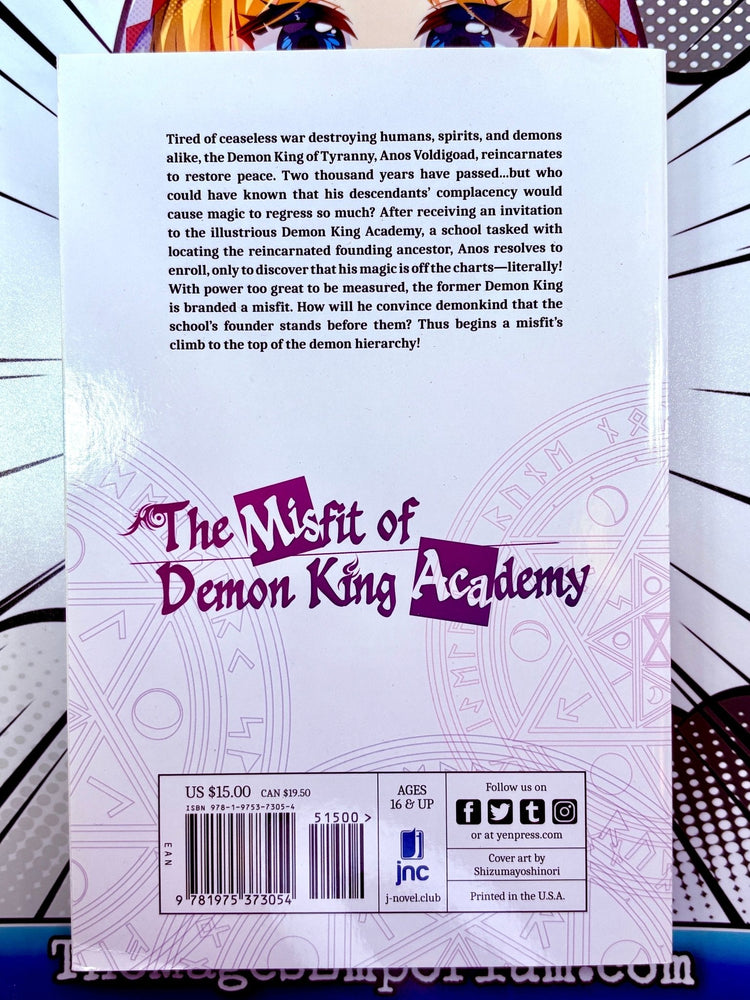 The Misfit of Demon King Academy Vol 1 Light Novel (Online Order Only)