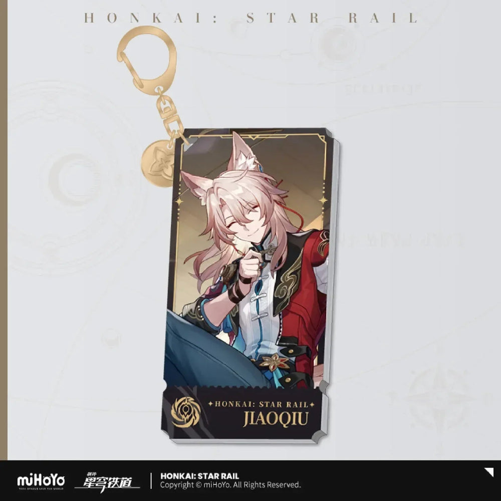 Honkai: Star Rail The Nihility Character Warp Artwork Acrylic Keychain