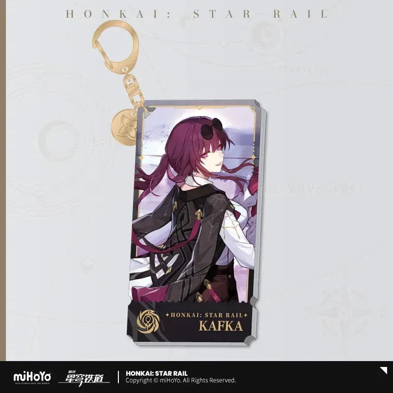 Honkai: Star Rail The Nihility Character Warp Artwork Acrylic Keychain