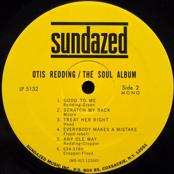 Otis Redding - The Soul Album [Vinyl] (ONLINE ORDER ONLY)