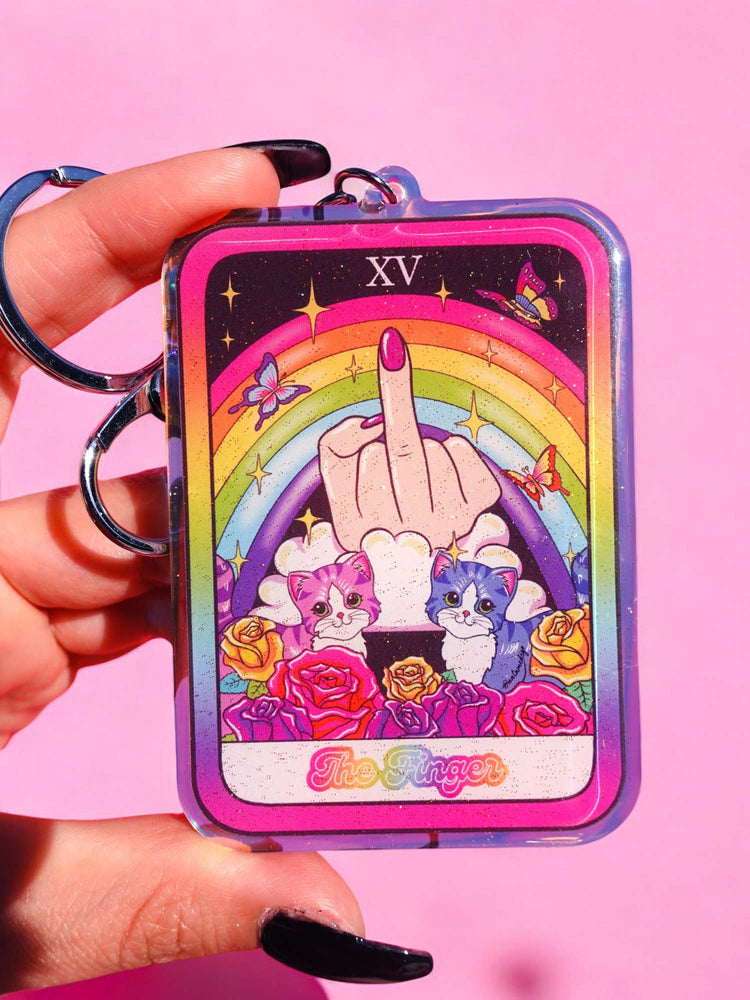 The Finger Rainbow Acrylic Keychain (Online Order Only)