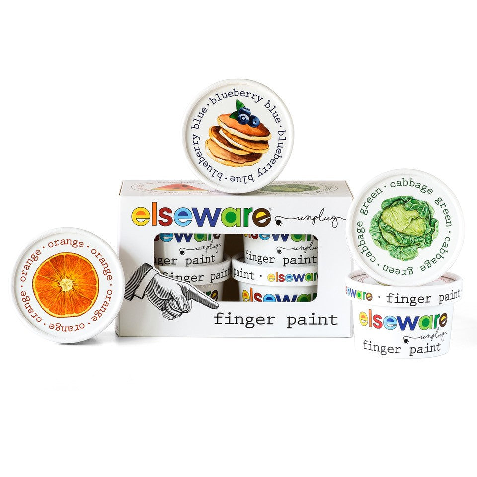 Mess-Free Kids Paint Bundle | All-Natural Finger Paint & Art Smock Set (ONLINE ORDER ONLY)