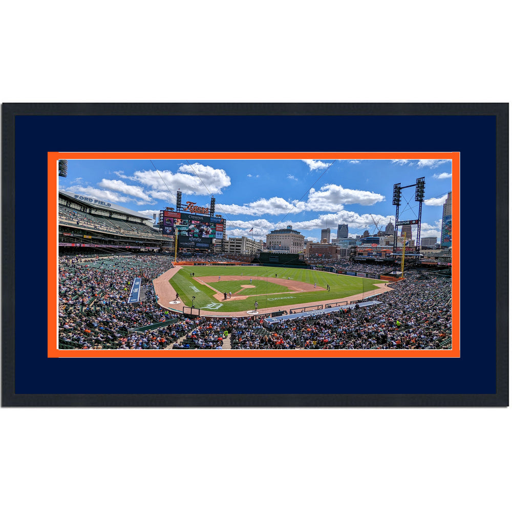 Framed Comerica Park Detroit Tigers MLB 16x24 Baseball Photo Professionally Matted