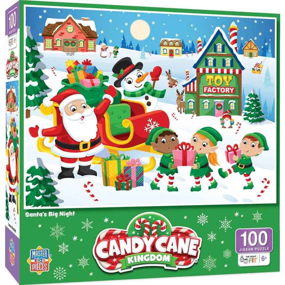Candy Cane Kingdom - Santa's Big Night 100 Piece Puzzle