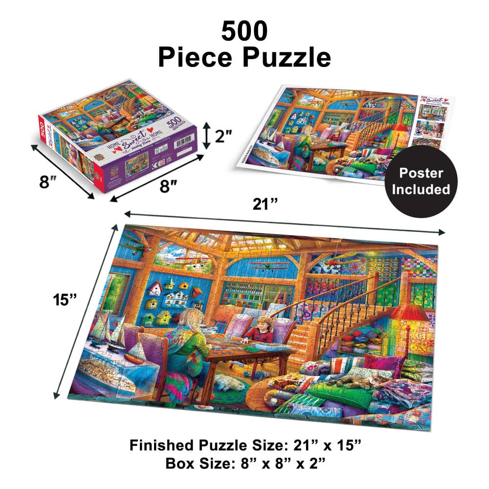 Home Sweet Home - Hobby Time 500 Piece Jigsaw Puzzle