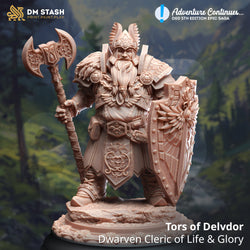 Tors of Delvdor, Dwarven Cleric of Life & Glory (Male Dwarf Cleric) (Online Only)