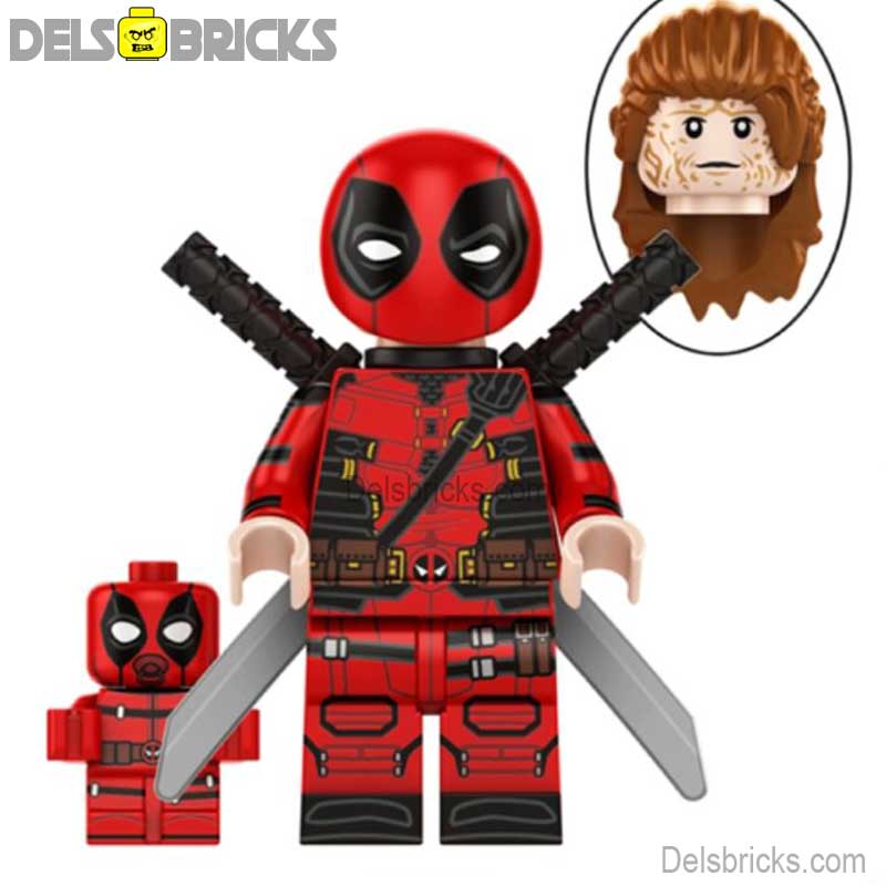 Long Hair Deadpool from Deadpool & Wolverine Movie Lego Minifigures Custom Toys (ONLINE ORDER ONLY)