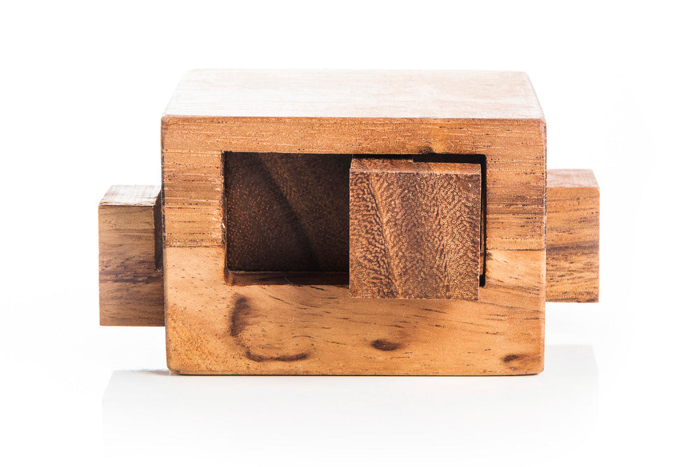 Tricky Drawer - 4 Piece Burr Puzzle In a Box (Online Order Only)