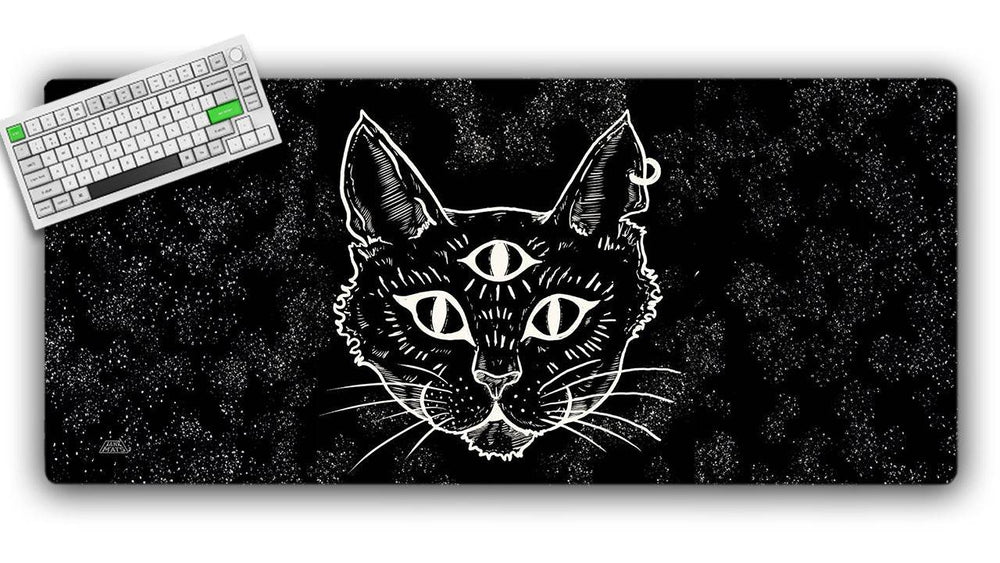Trippy Cat Gaming Mat (ONLINE ORDER ONLY)