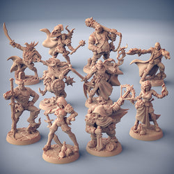 3D Printed Artisan Guild Gyros Shripwrecker Troubles in Taverns 10 Heroes Set Welcome Box 28mm 32mm (Online Only)