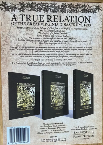 A True Relation of the Great Virginia Diastrum,  (3 volume set) (ONLINE ORDER ONLY)