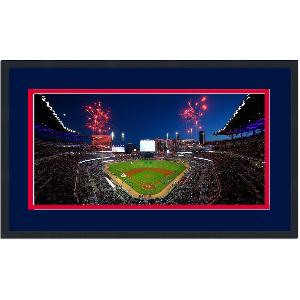 Framed Truist Park Atlanta Braves MLB 16x24 Baseball Photo Professionally Matted