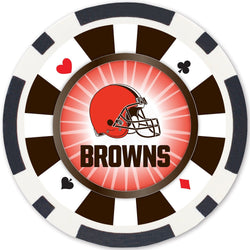 Cleveland Browns 100 Piece Poker Chips (ONLINE ORDER ONLY)