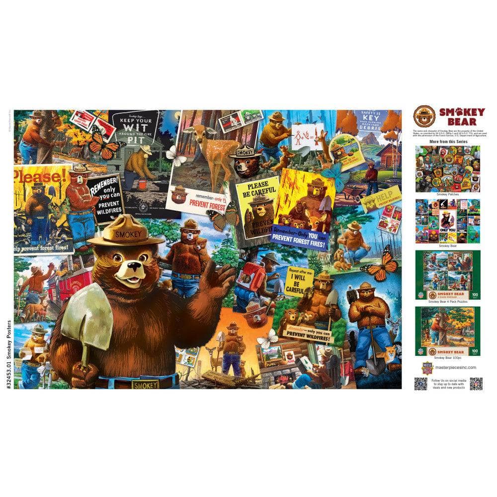 Smokey Bear Posters 1000 Piece Jigsaw Puzzle