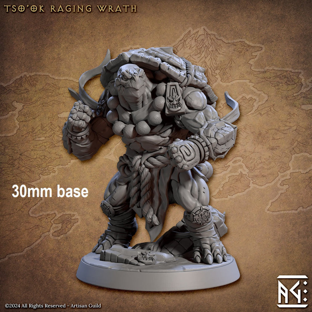 Tso'ok Raging Wrath (Male Turtlekin Monk) (Online Order Only)