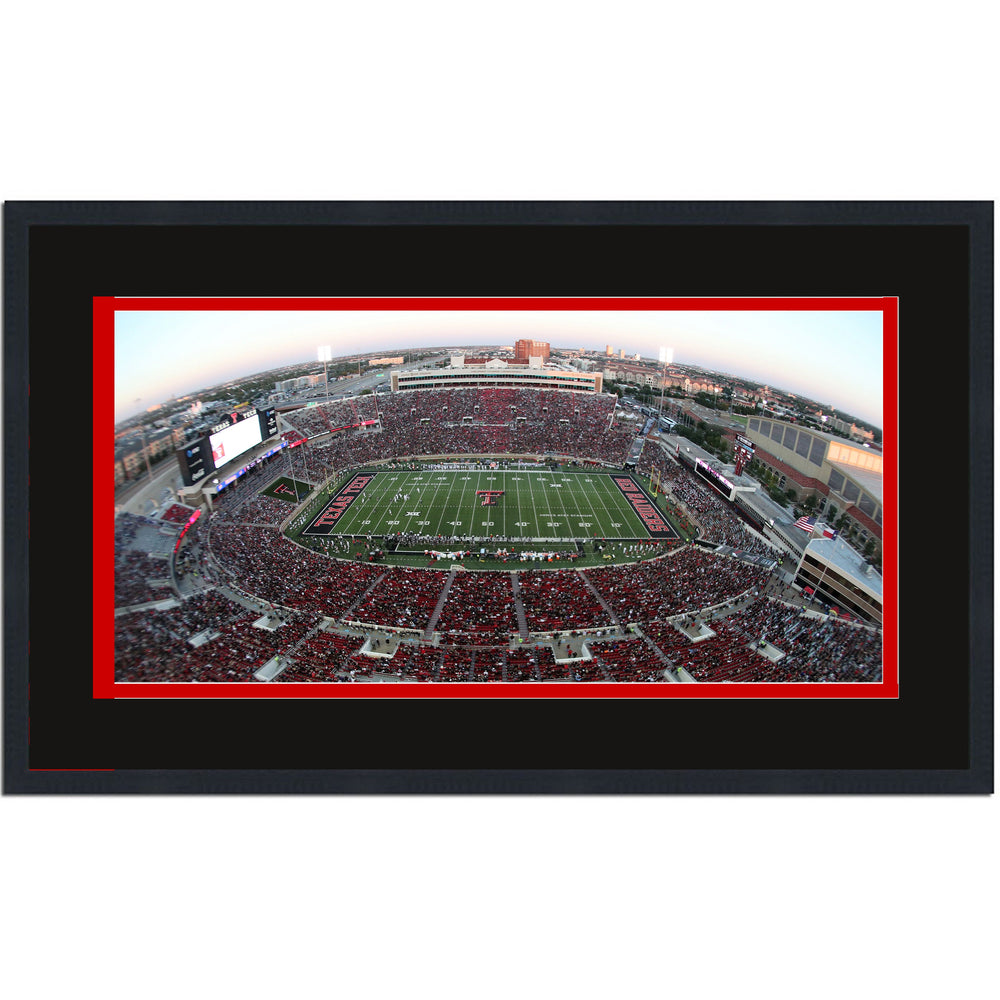 Framed Jones AT&T Stadium Texas Tech Red Raiders 16x24 NCAA Football Photo Professionally Matted (ONLINE ORDER ONLY)