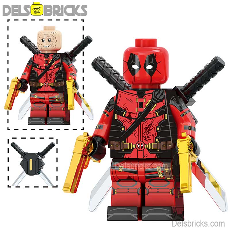 Deadpool from Deadpool & Wolverine Movie Marvel MCU Lego Minifigures Custom Toys 2 (ONLINE ORDER ONLY)
