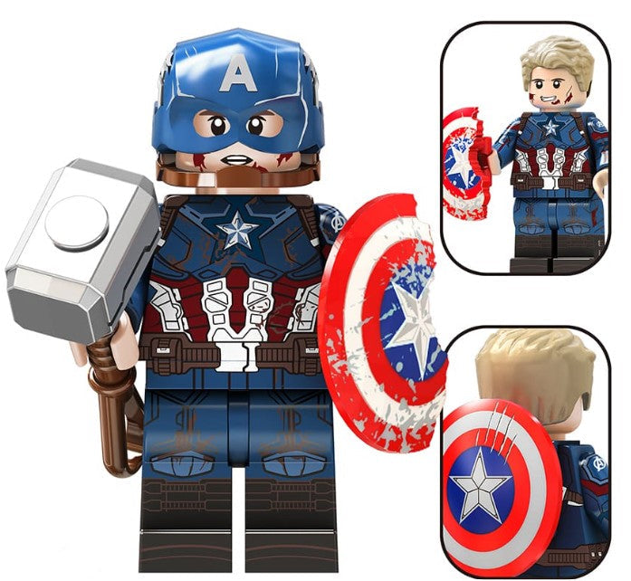 Battle Damaged Patriot Hero Custom Minifig (ONLINE ORDER ONLY)
