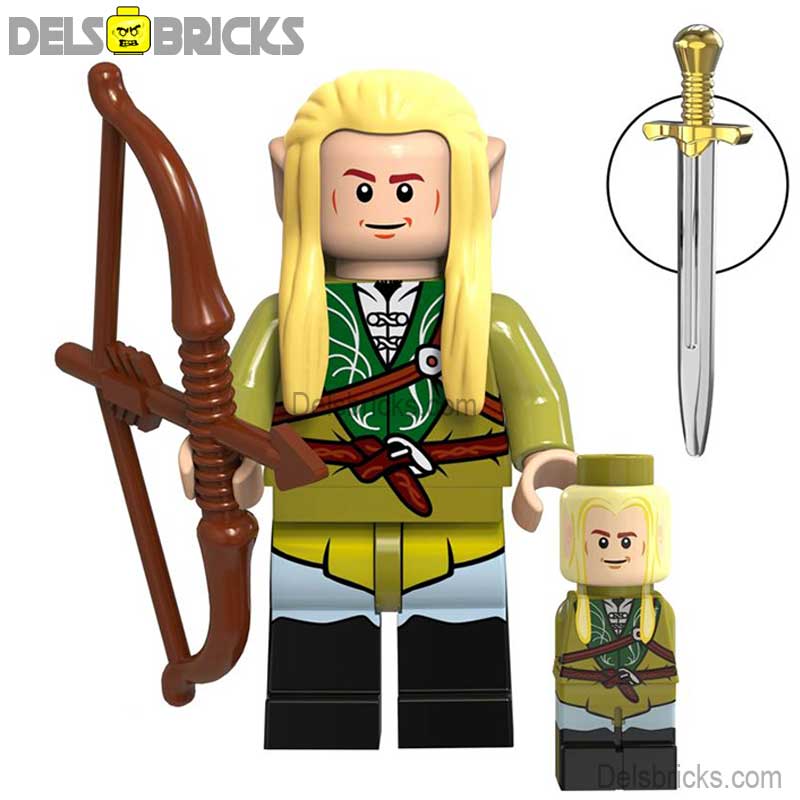 Legolas from Lord of The Rings Lego Minifigures Custom Toys (ONLINE ORDER ONLY)