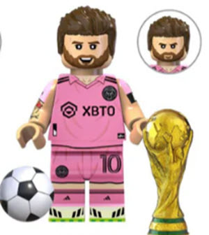 Messi in Pink with World Cup Custom Minifig (Online Only)
