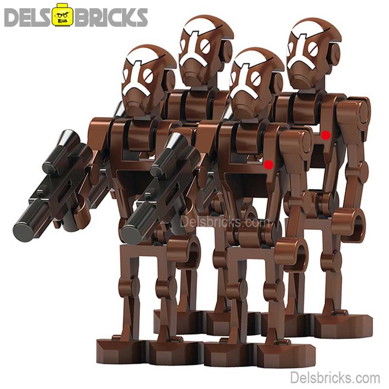 Commando Battle Droid Captain set of 4 Star Wars Lego Minifigures Custom Toys NEW (ONLINE ORDER ONLY)