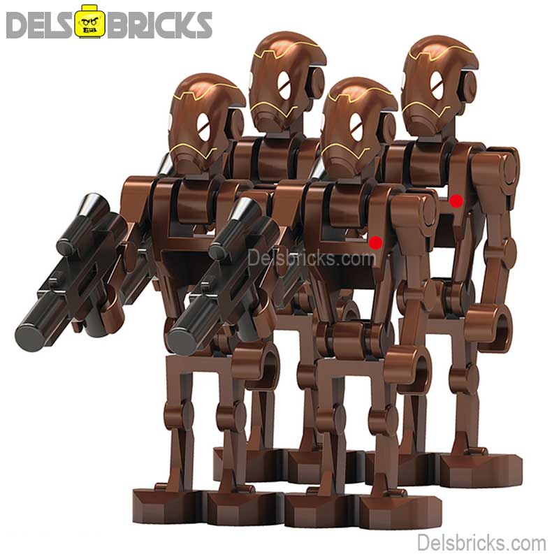 Commando Battle Droids set of 4 Star Wars Lego Minifigures Custom Toys NEW1 (ONLINE ORDER ONLY)