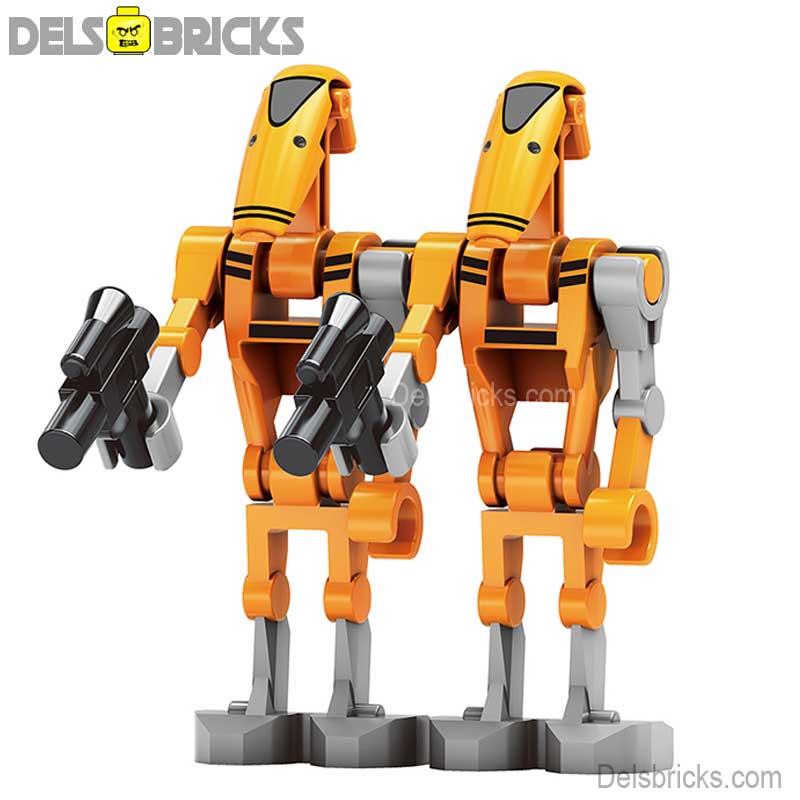 Rocket Battle Droids set of 2 Star Wars Lego Minifigures Custom Toys NEW (ONLINE ORDER ONLY)