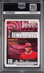 2023 TOPPS FINEST FLASHBACKS MIKE TROUT  #67 - PSA 9 (Online Order Only)