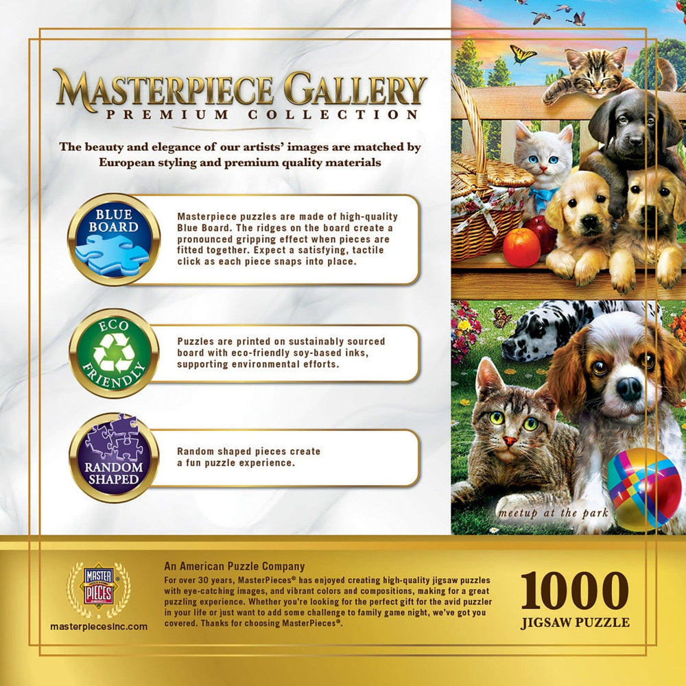 Masterpiece Gallery - Meetup at the Park 1000 Piece Jigsaw Puzzle (ONLINE ORDER ONLY)