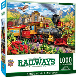 Railways - Frontier Rails 1000 Piece Jigsaw Puzzle