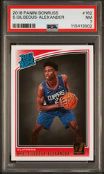 Graded 2018 Panini Donruss Shai Gilgeous-Alexander #162 Rookie RC Basketball Card PSA 7 Near Mint