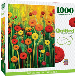 Quilted - The Joy of Flowers 1000 Piece Jigsaw Puzzle