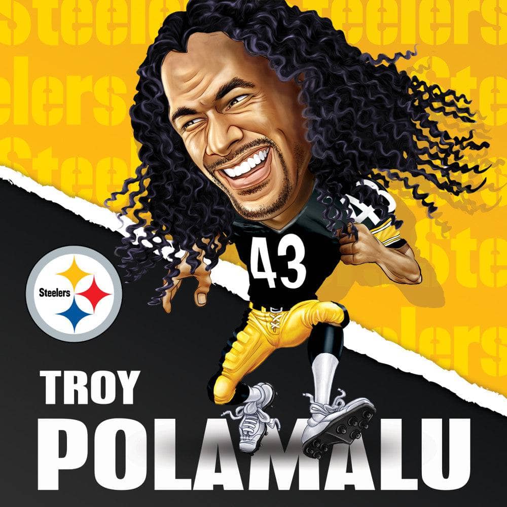 Pittsburgh Steelers All-Time Greats - Troy Polamalu 100 Piece Jigsaw Puzzle