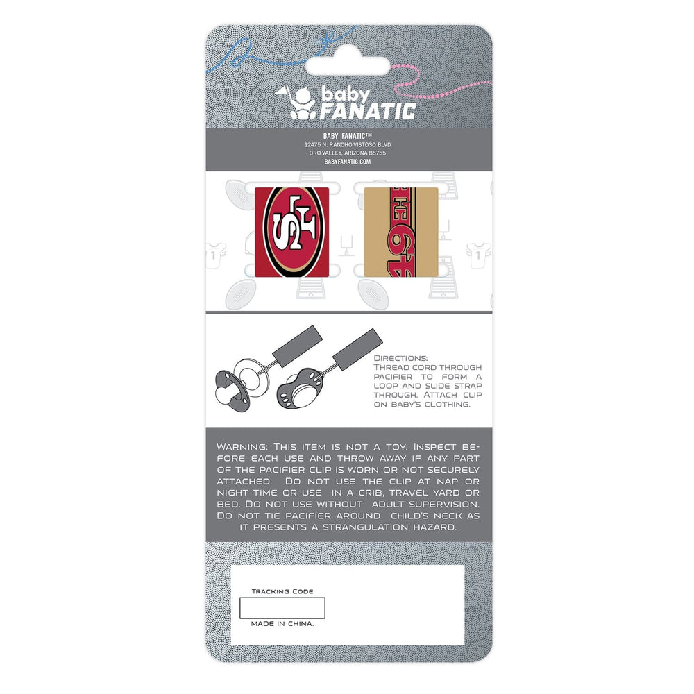 San Francisco 49ers - Pacifier Clip 2-Pack